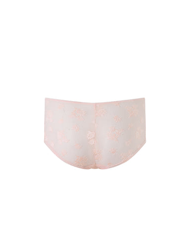 Lisa Shorts Trasparenti Ricamati Rosa