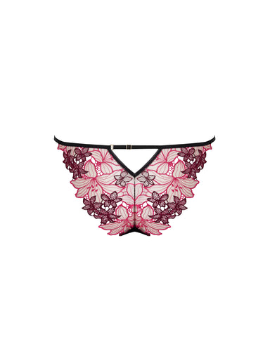 Calantha Slip Floreale Ciliegia/Rosa