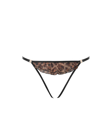 Matisse Ouvert-Slip Leopard/Schwarz