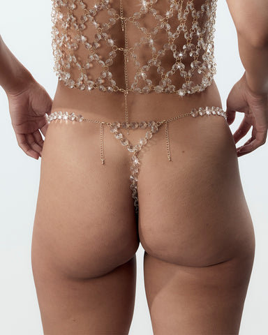 Crystal Thong Clear