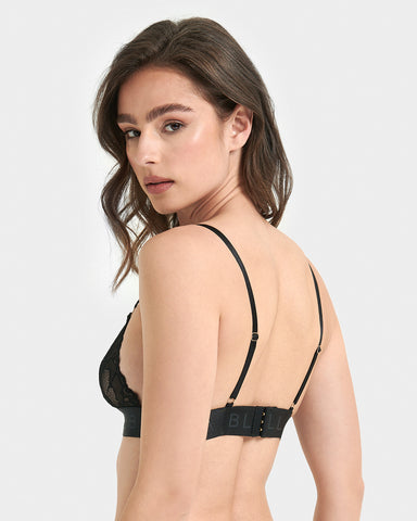 BELLISSIMA Soft Ribbed Bralette with Lace Trim